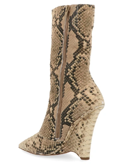 Shop Yeezy Animalier Wedge Ankle Boots In Multi