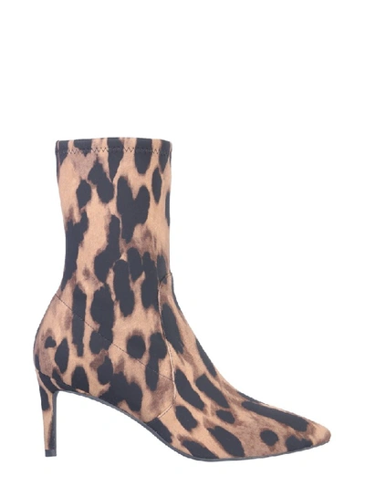 Shop Stuart Weitzman Wren 75 Leopard Print Boots In Animalier