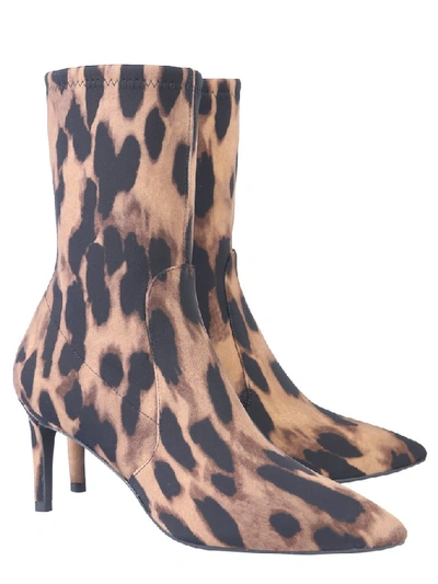 Shop Stuart Weitzman Wren 75 Leopard Print Boots In Animalier