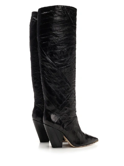 Shop Tory Burch Lila Knee High Boots In Black