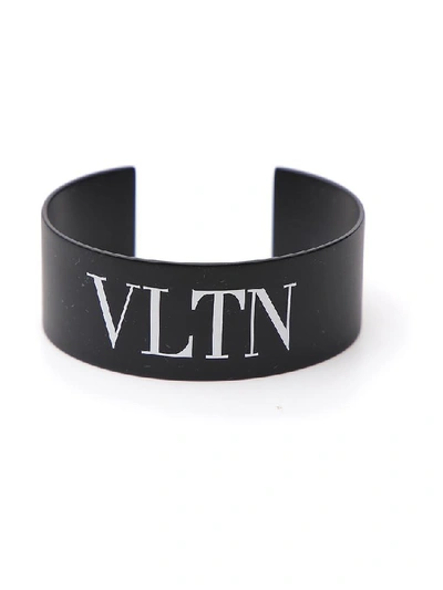 Shop Valentino Garavani Vltn Bracelet In Black