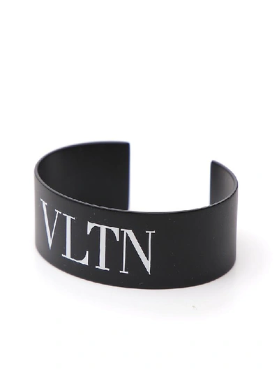 Shop Valentino Garavani Vltn Bracelet In Black