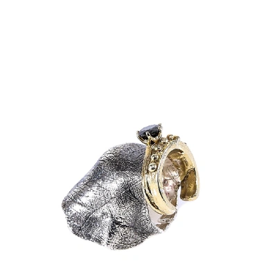 Shop Angostura Burnished Jewelled Ring In Multi