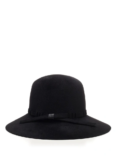 Shop Gucci Brimmed Logo Detail Hat In Black