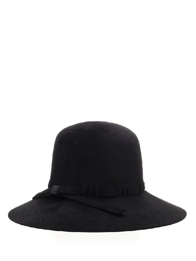 Shop Gucci Brimmed Logo Detail Hat In Black