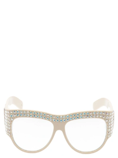 Shop Gucci Eyewear Hollywood Forever Sunglasses In White