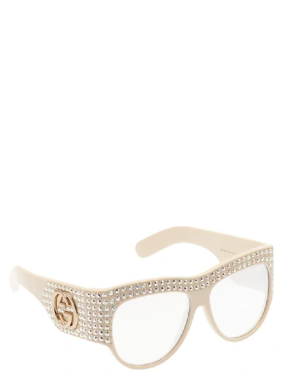 Shop Gucci Eyewear Hollywood Forever Sunglasses In White