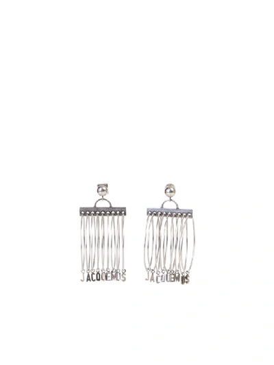 Shop Jacquemus Les Anneaux Earrings In Silver