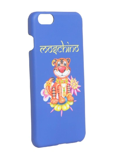 Shop Moschino Tiger Iphone 6 Plus Case In Blue