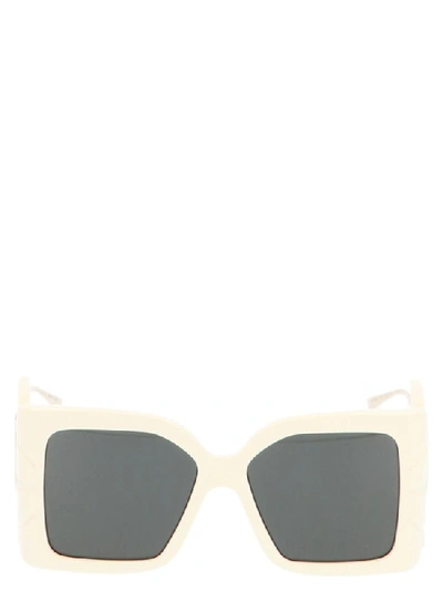 Shop Gucci Eyewear Square Sunglasses In White