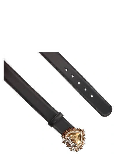 Shop Dolce & Gabbana Devotion Belt In Black