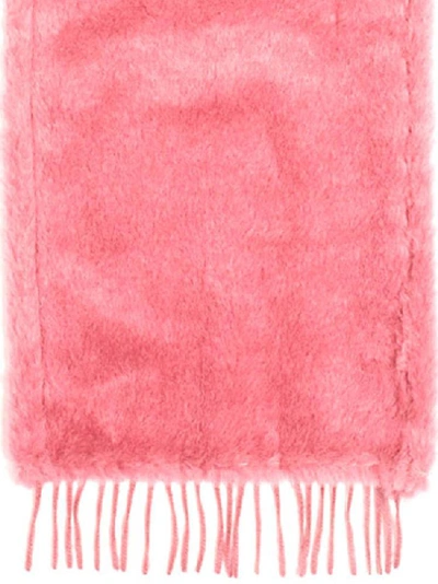 Shop Max Mara Alceste Fringed Camel Stole In Pink