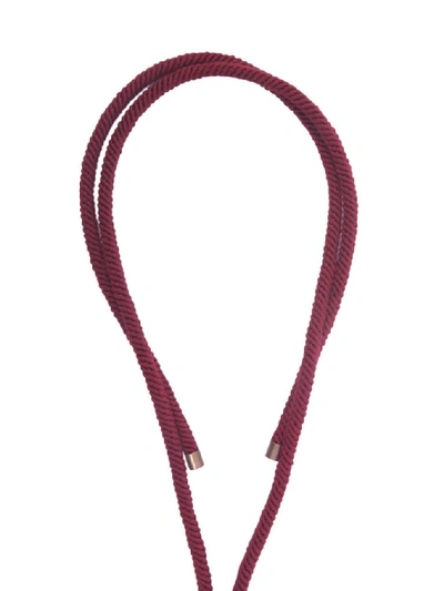 Shop Lanvin Nappina Tassel Necklace In Red