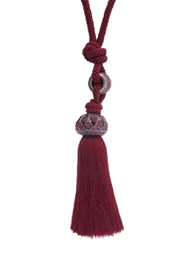 Shop Lanvin Nappina Tassel Necklace In Red