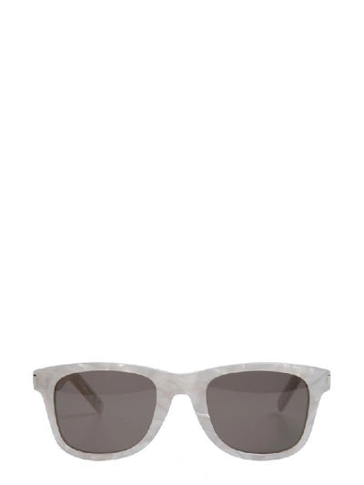 Shop Saint Laurent Eyewear Classic 51 Heart Sunglasses In Multi