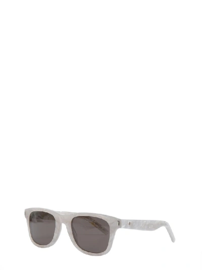 Shop Saint Laurent Eyewear Classic 51 Heart Sunglasses In Multi