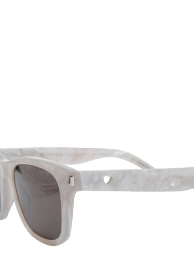 Shop Saint Laurent Eyewear Classic 51 Heart Sunglasses In Multi