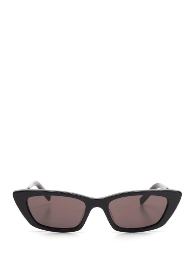 Shop Saint Laurent Eyewear New Wave Sl Sunglasses In Black