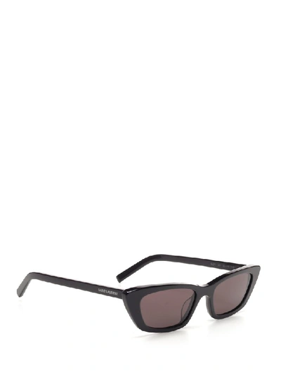 Shop Saint Laurent Eyewear New Wave Sl Sunglasses In Black