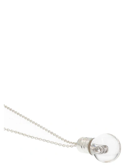 Shop Ambush Light Bulb Pendant Necklace In Silver