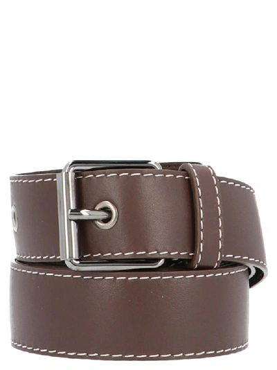 Shop Marni Classic Pin Buckle Belt In Brown