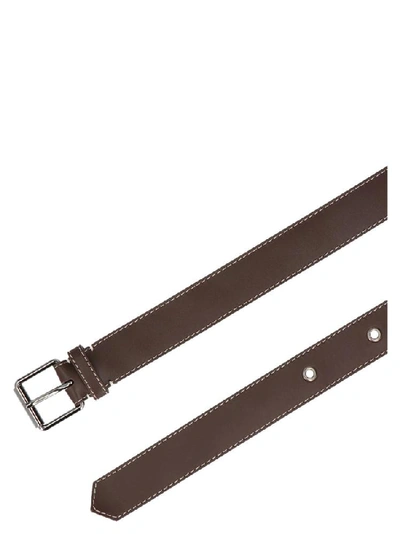 Shop Marni Classic Pin Buckle Belt In Brown