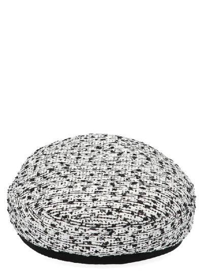 Shop Karl Lagerfeld Tweed Hat In Multi