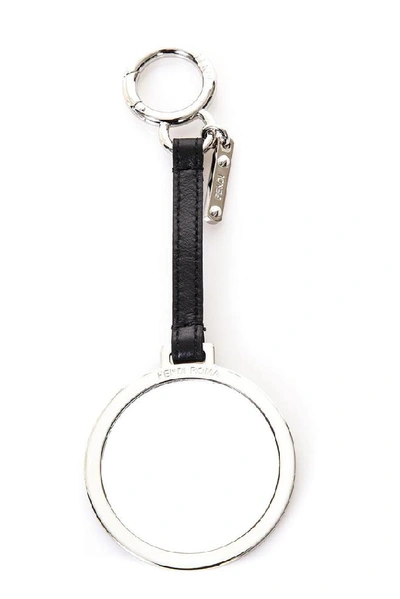 Shop Fendi Karlito Keyring In White