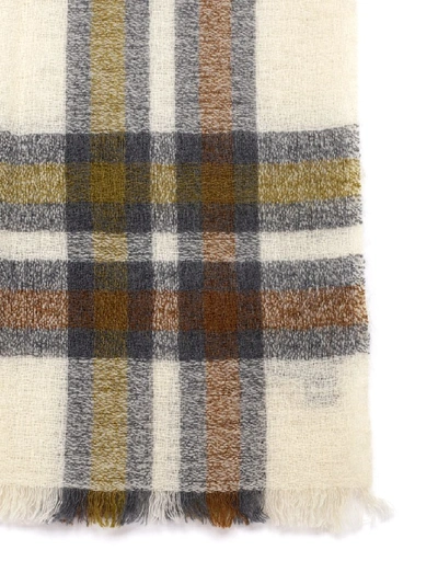 Shop Isabel Marant Suzanne Check Scarf In Brown