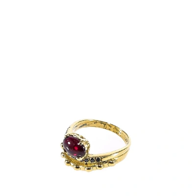 Shop Angostura Jewelled Detail Ring In Gold