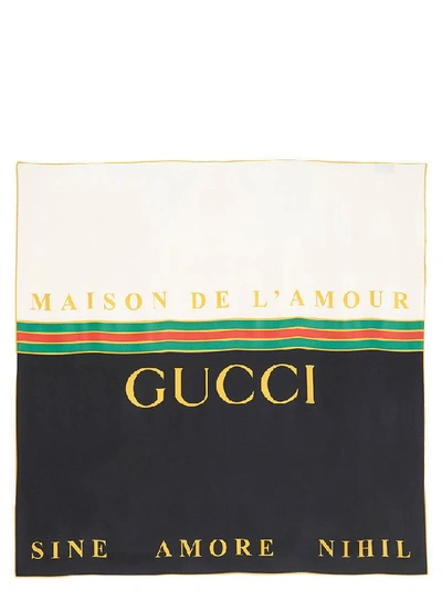 Shop Gucci Maison De L'amour Foulard In Multi