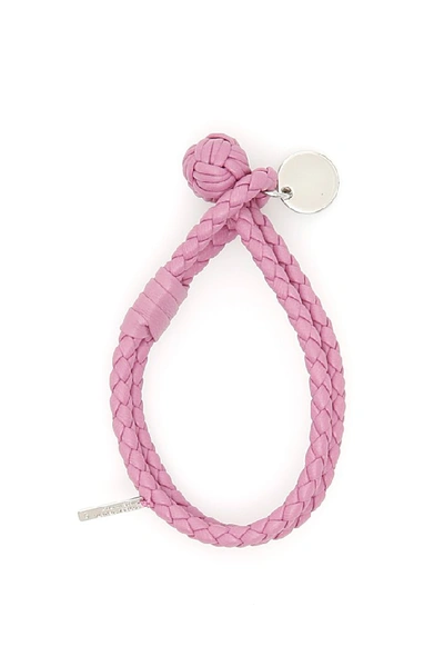 Shop Bottega Veneta Intrecciato Nappa Bracelet In Pink