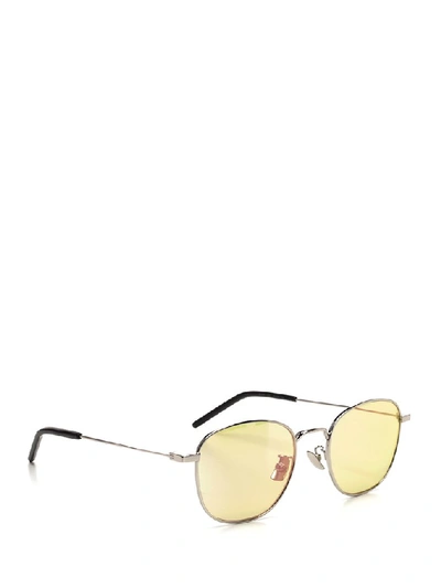 Shop Saint Laurent Eyewear Round Frame Sunglasses In Multi