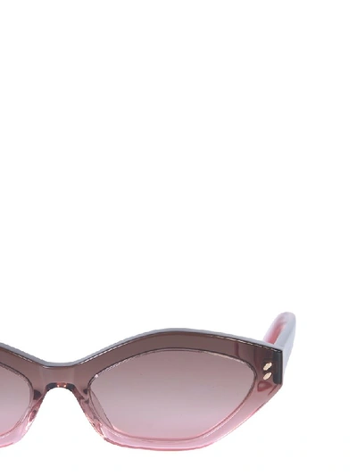 Shop Stella Mccartney Eyewear Oval Framed Sunglasses In Multi