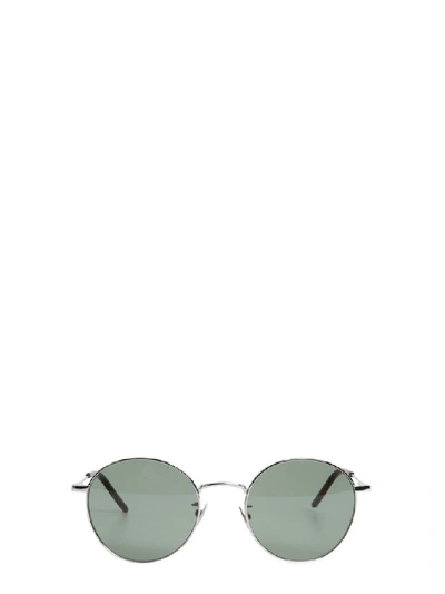 Shop Saint Laurent Eyewear Classic 250 Sunglasses In Silver