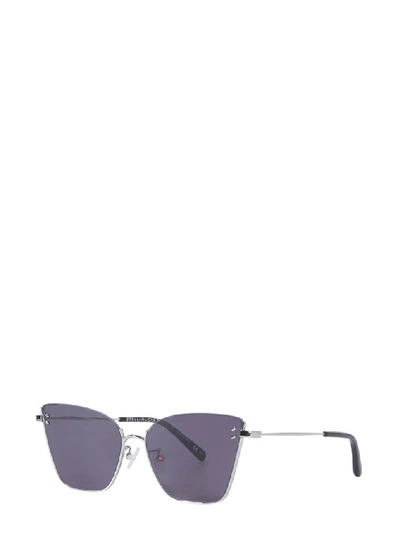 Shop Stella Mccartney Eyewear Cat Eye Sunglasses In Silver