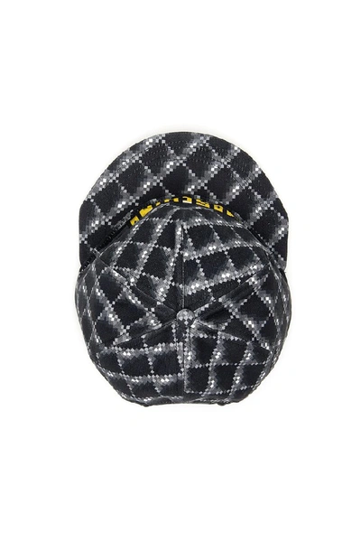 Shop Moschino Pixel Logo Print Baseball Cap In Black