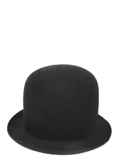 Shop Stella Mccartney Plain Round Hat In Black