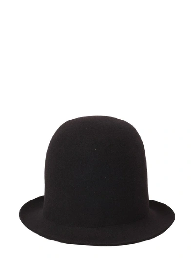 Shop Stella Mccartney Plain Round Hat In Black