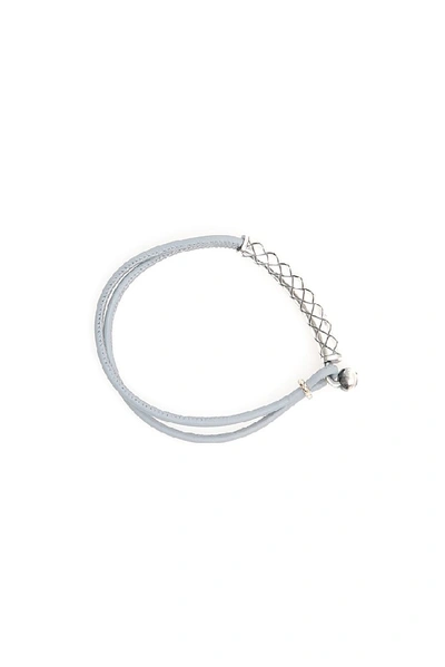 Shop Bottega Veneta Intrecciato Engraved Bracelet In Multi