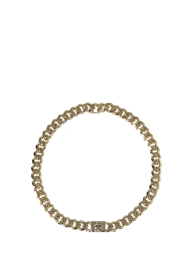 Shop Alexander Mcqueen Chain Skull Necklace In Gold