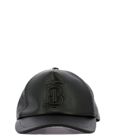 Shop Burberry Logo Embroidered Baseball Cap In Black