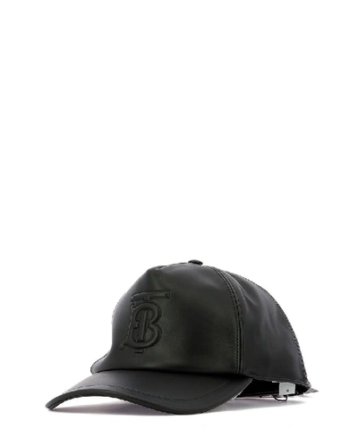 Shop Burberry Logo Embroidered Baseball Cap In Black