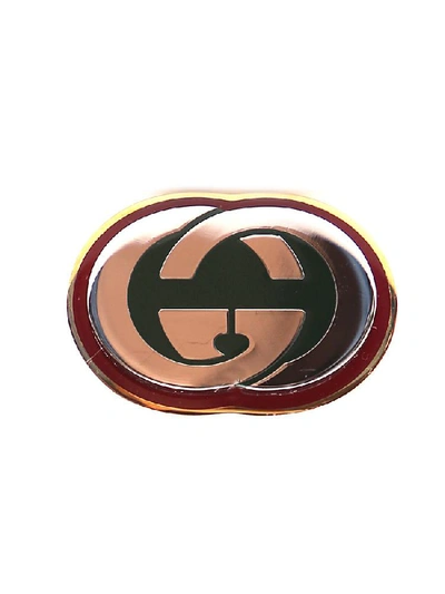 Shop Gucci Interlocking G Logo Ring In Multi