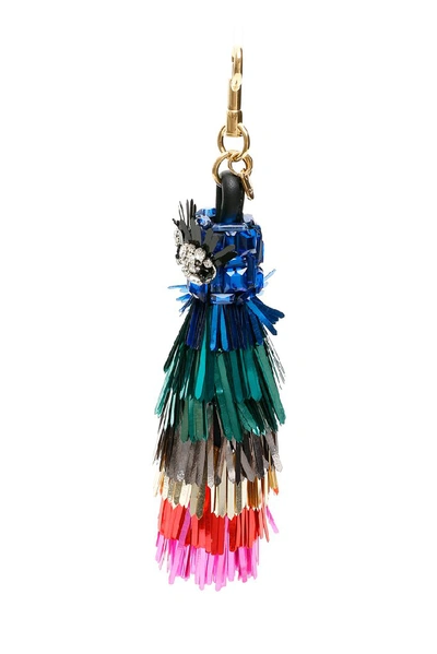 Shop Anya Hindmarch Tassel Key Ring In Multi