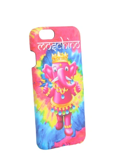 Shop Moschino Elephant Logo Print Iphone 6/6s Case In Pink