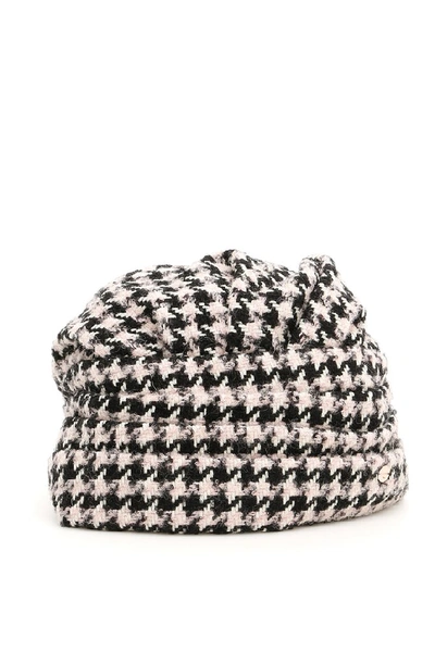 Shop Loro Piana X Flapper Houndstooth Turban In Multi