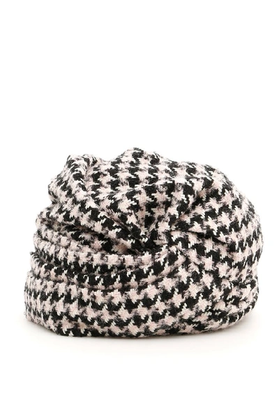 Shop Loro Piana X Flapper Houndstooth Turban In Multi