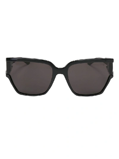 Shop Balenciaga Unlimited Rectangle Framed Sunglasses In Black