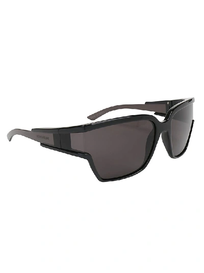 Shop Balenciaga Unlimited Rectangle Framed Sunglasses In Black
